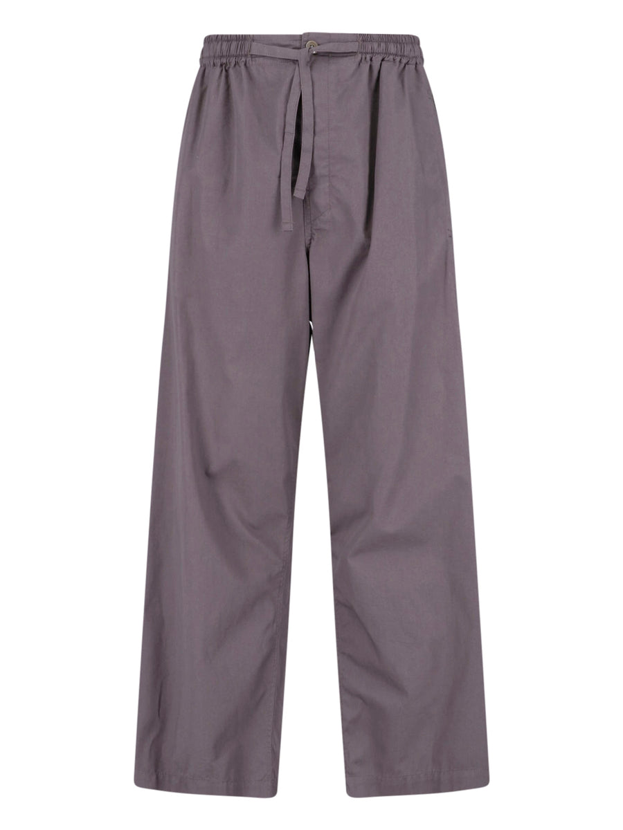 Lemaire 100% Cotton trousers in taupe