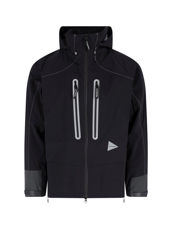 And Wander 100% nylon jacket in black