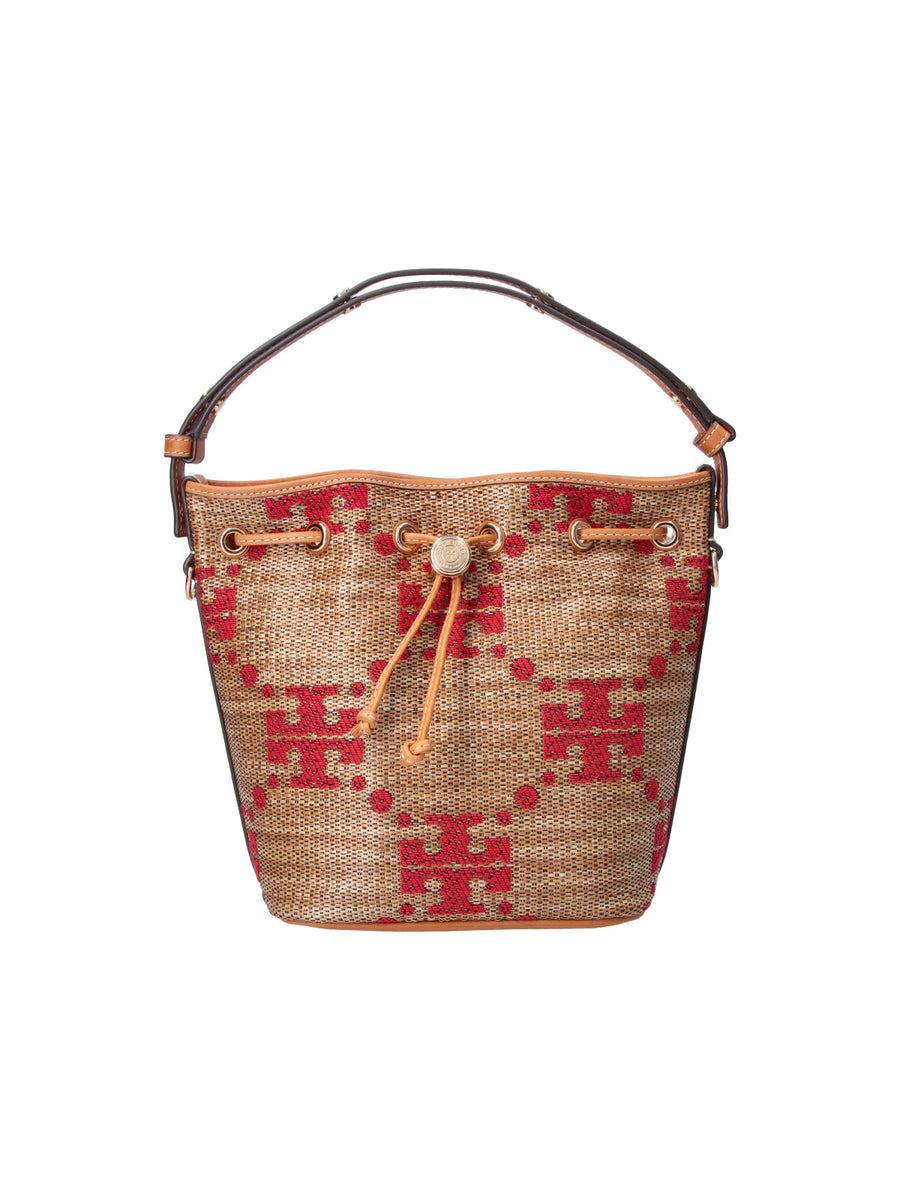 Tory Burch 51% Polyester bucket bag in brown