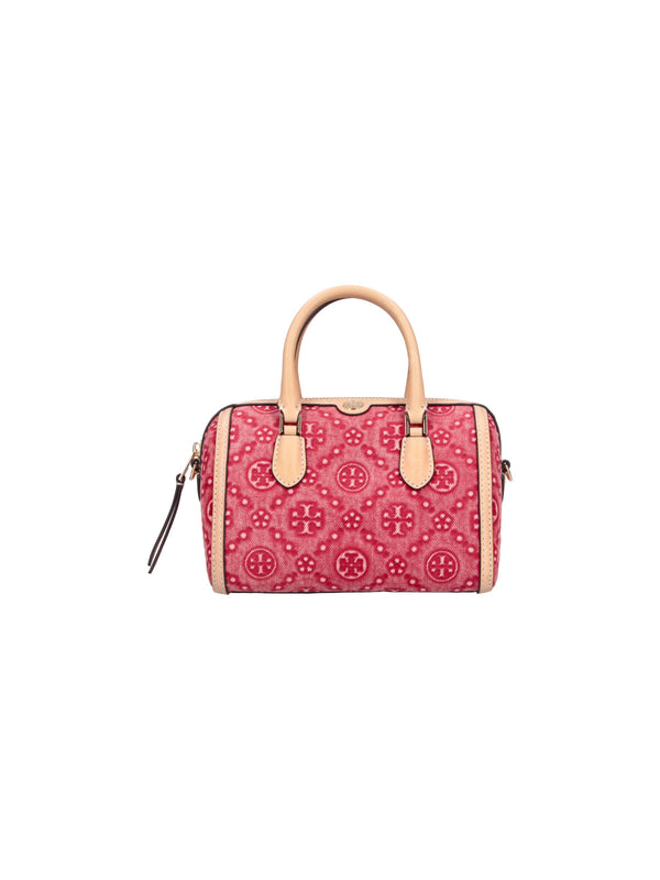 Tory Burch Trim: 100% Cow Leather top handle bag in red