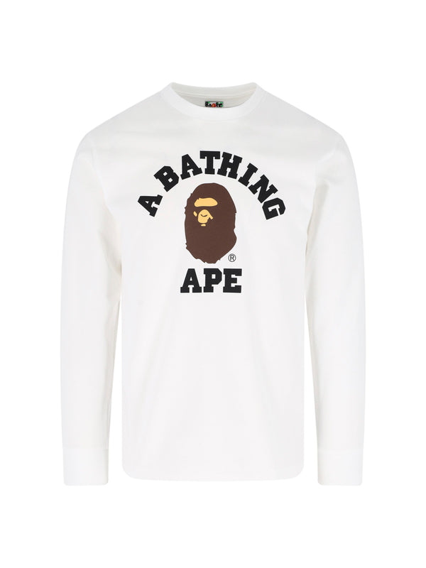 Bape 100% cotton t-shirt in white