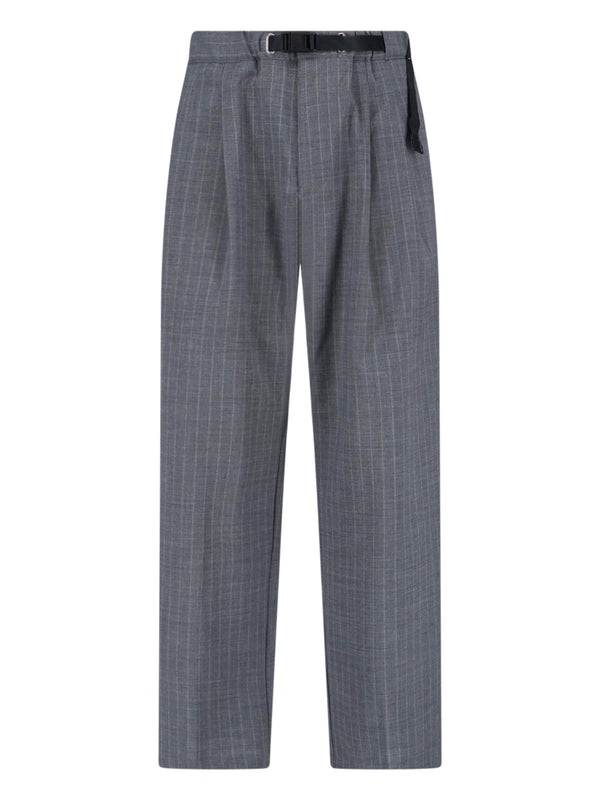 White Sand 100% Virgin Wool trousers in gray
