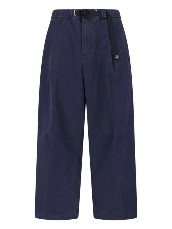 White Sand 100% cotton trousers in navy