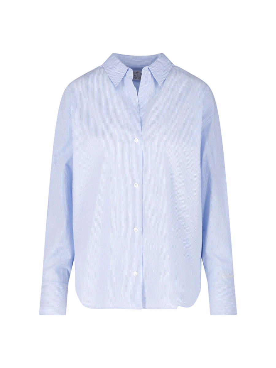 Mc2 Saint Barth 100% Cotton shirt in light blue
