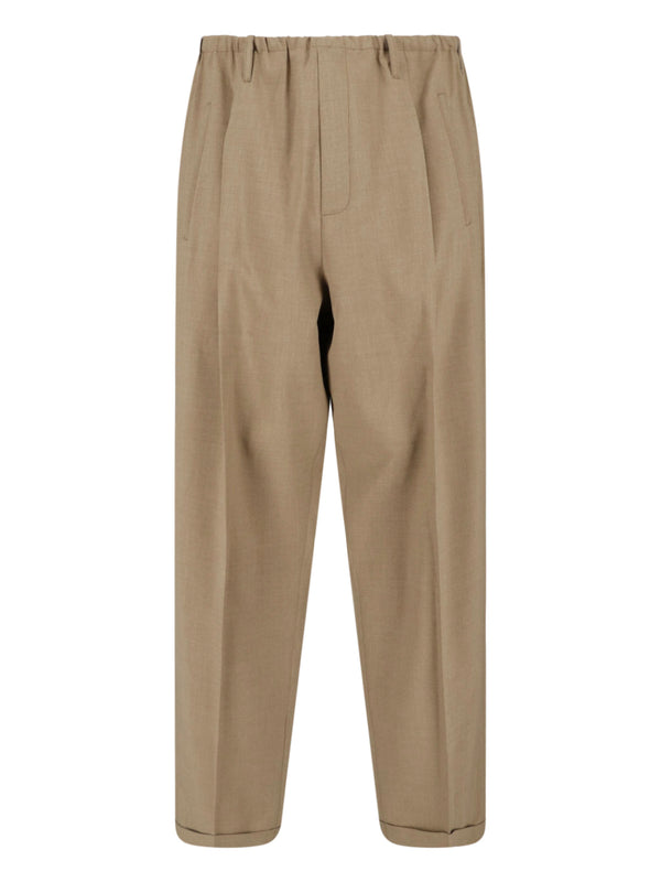 Magliano 100% polyester trousers in brown