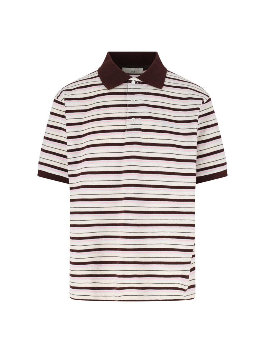 Dunst 100% Cotton polo in brown