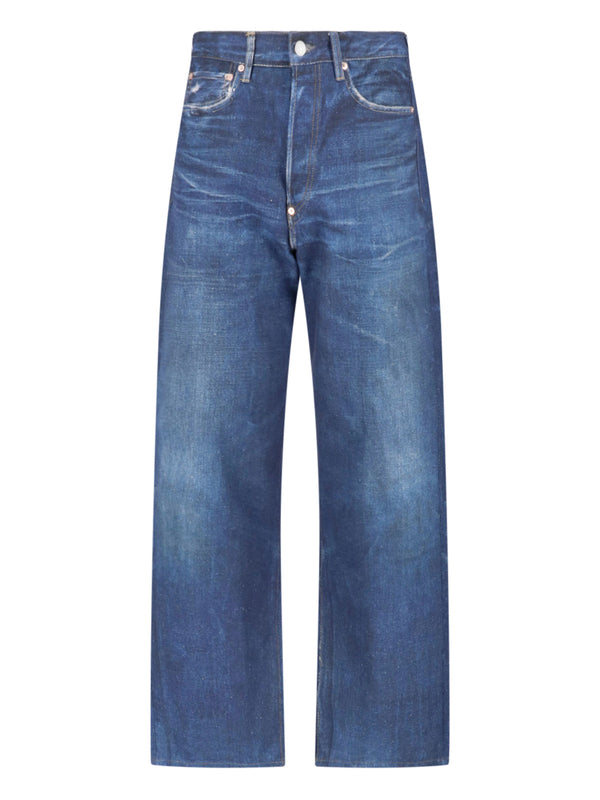Junya Watanabe 59% Linen jeans in blue