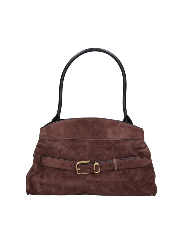 Marc Jacobs 100% Suede Cow Leather shoulder bag in brown
