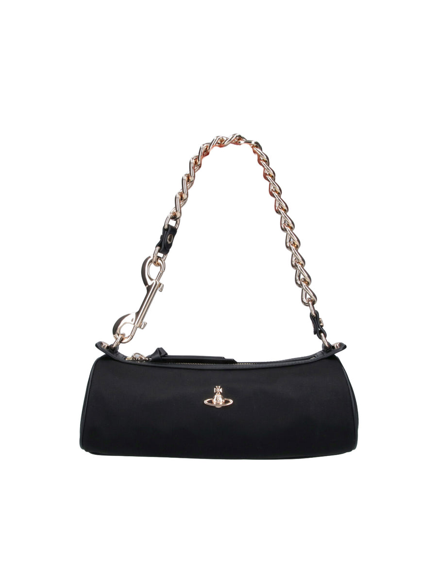 Vivienne Westwood 100% viscose shoulder bag in black