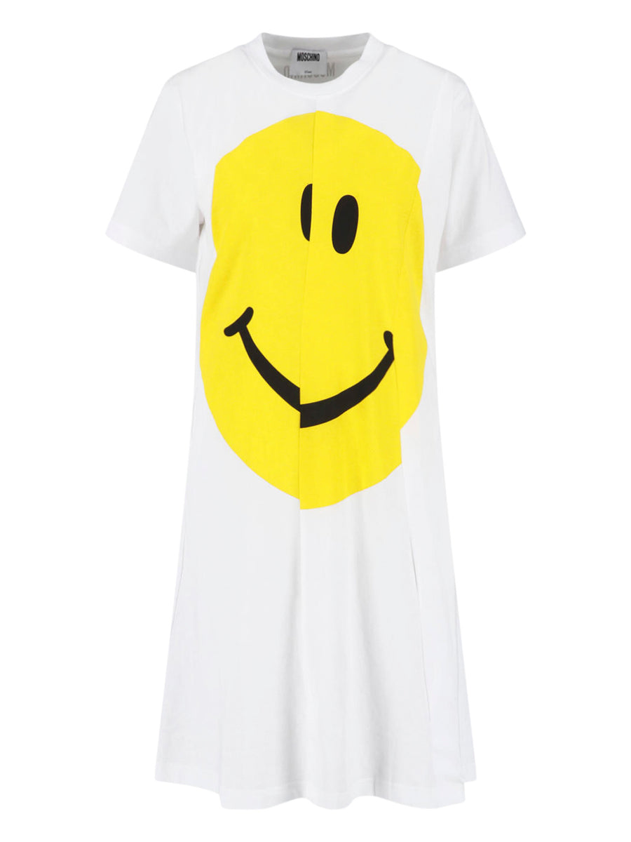 Moschino 100% cotton dress in white