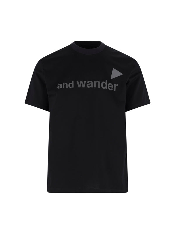And Wander 100% Cotton t-shirt in black