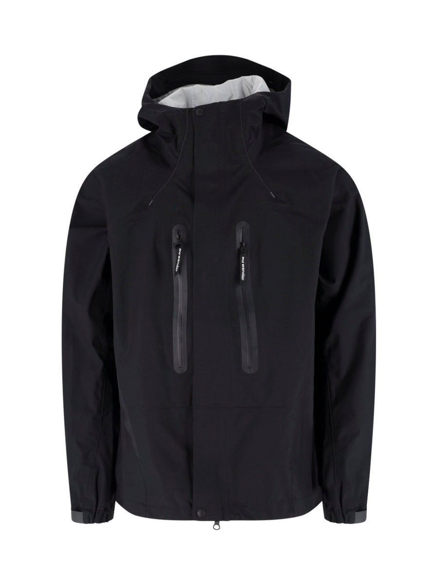 And Wander 100% nylon jacket in black