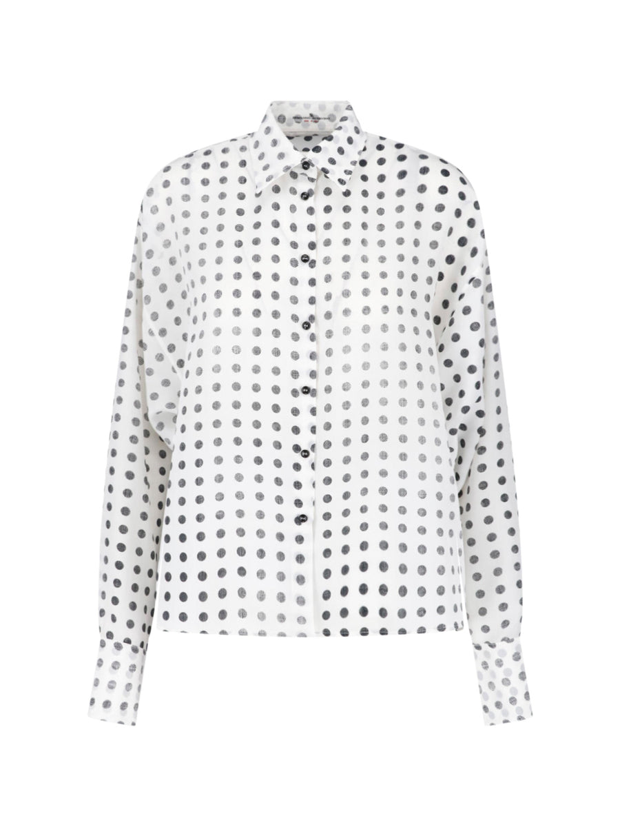 Ermanno Scervino 100% silk shirt in white