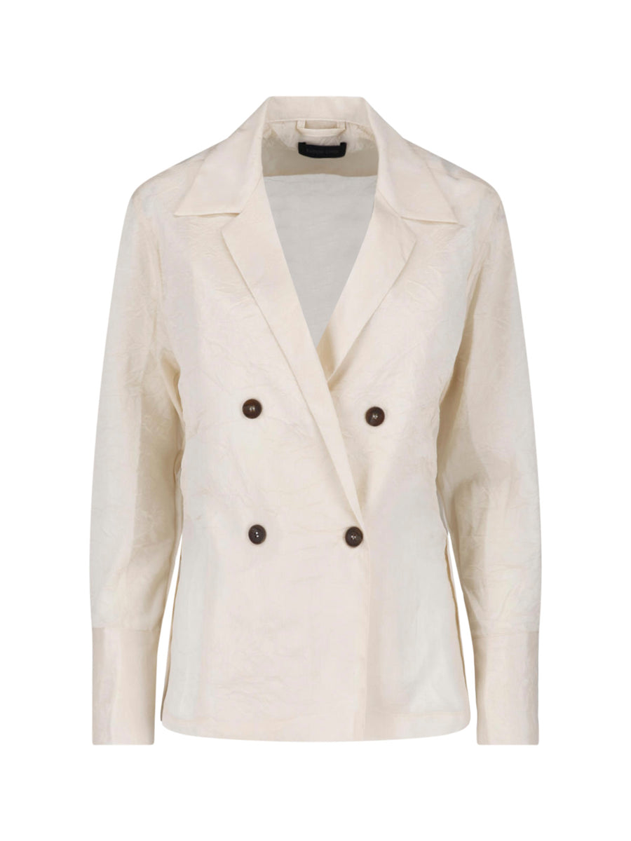 Eudon Choi 68% Acetate blazer in cream