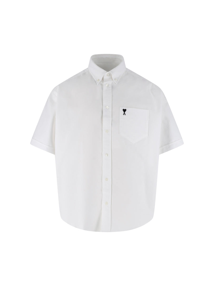 AMI Paris 100% Cotton shirt in white