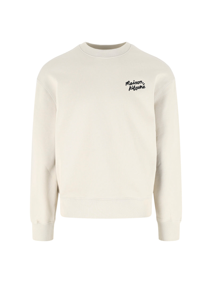 Maison Kitsune' 100% Cotton sweatshirt in white