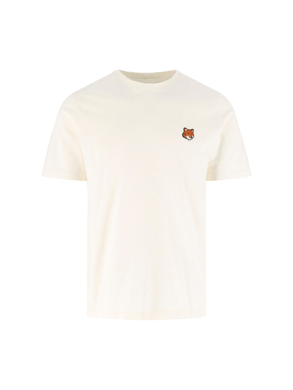 Maison Kitsune' 100% Cotton t-shirt in beige