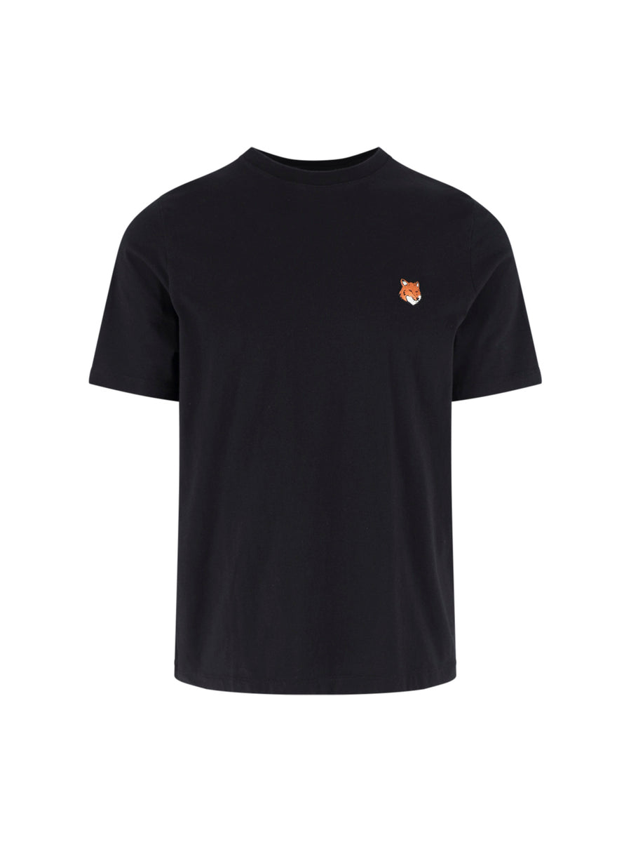 Maison Kitsune' 100% Cotton t-shirt in black