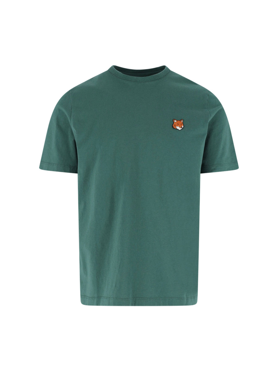 Maison Kitsune' 100% Cotton t-shirt in green