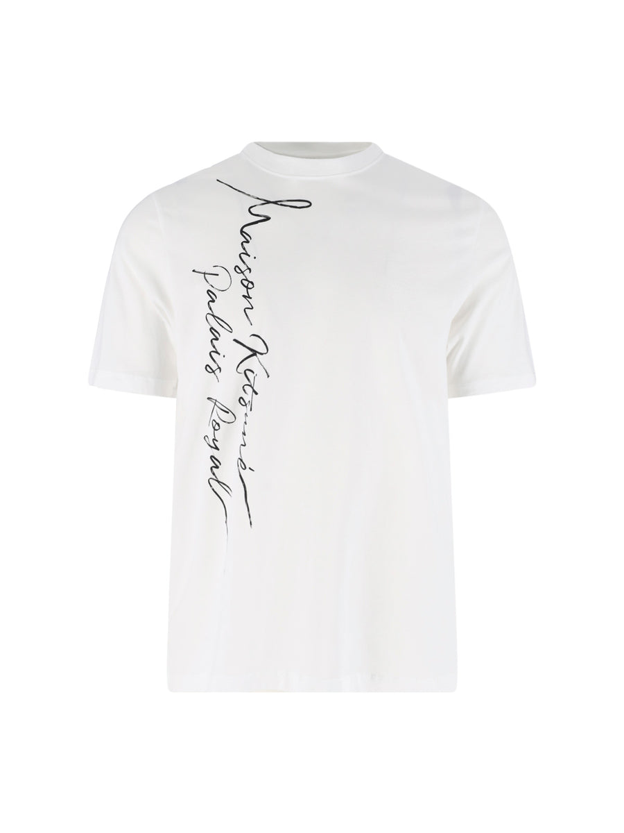Maison Kitsune' 100% Cotton t-shirt in white