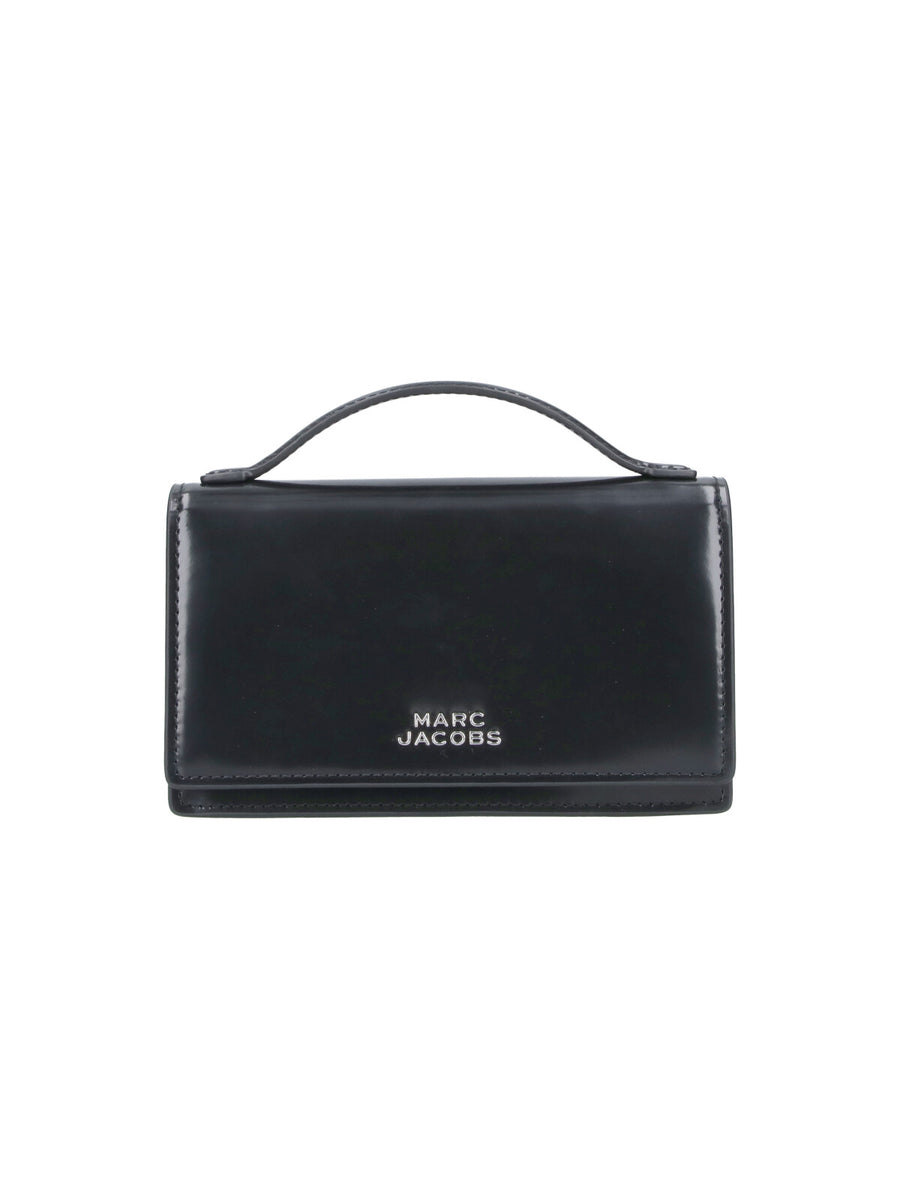 Marc Jacobs 100% cow leather top handle bag in black