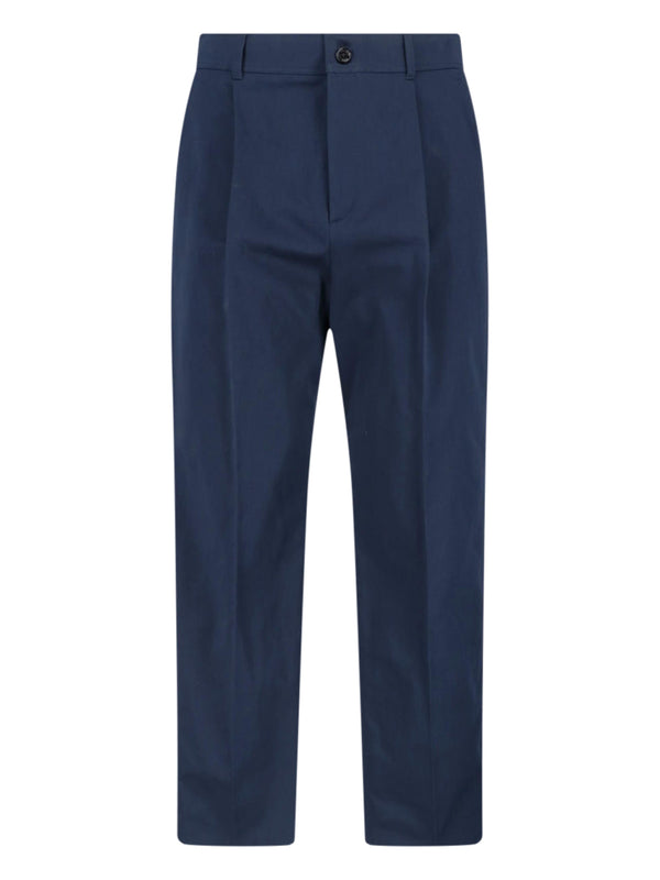 Valentino 100% Cotton trousers in navy
