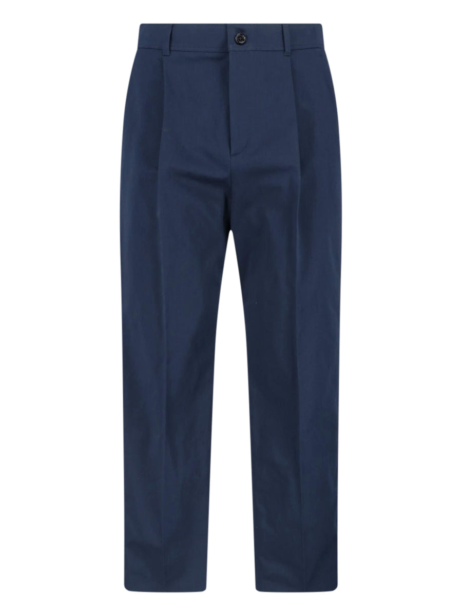 Valentino 100% Cotton trousers in navy