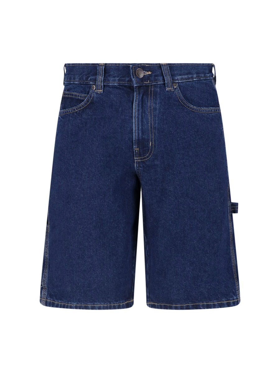 Dickies 100% Cotton denim shorts in blue