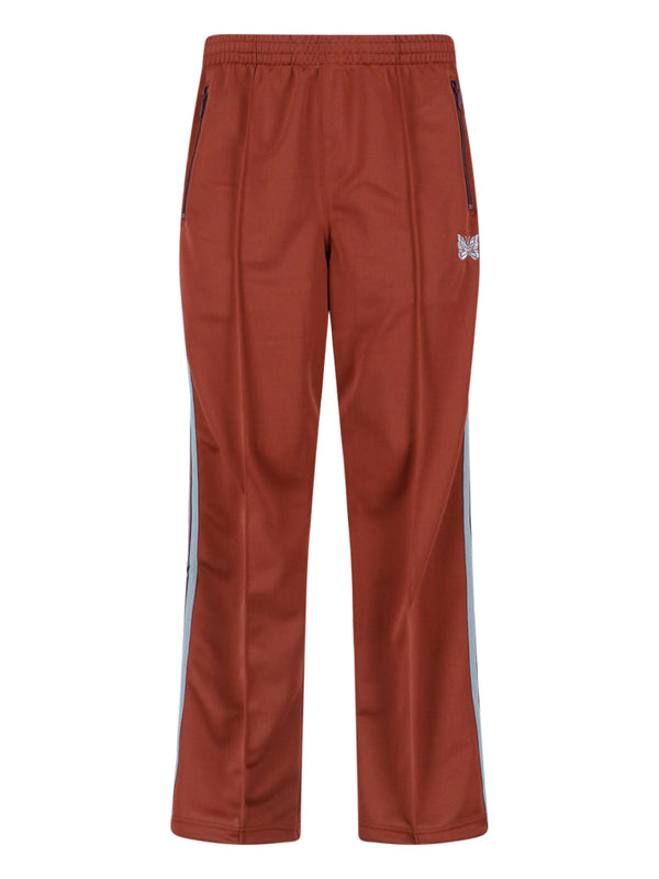 Needles 100% polyester trousers in red