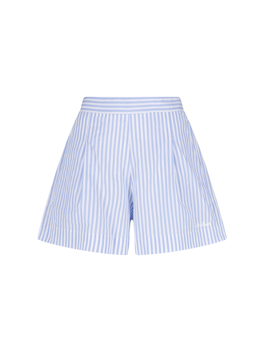 Mc2 Saint Barth 100% Cotton shorts in blue