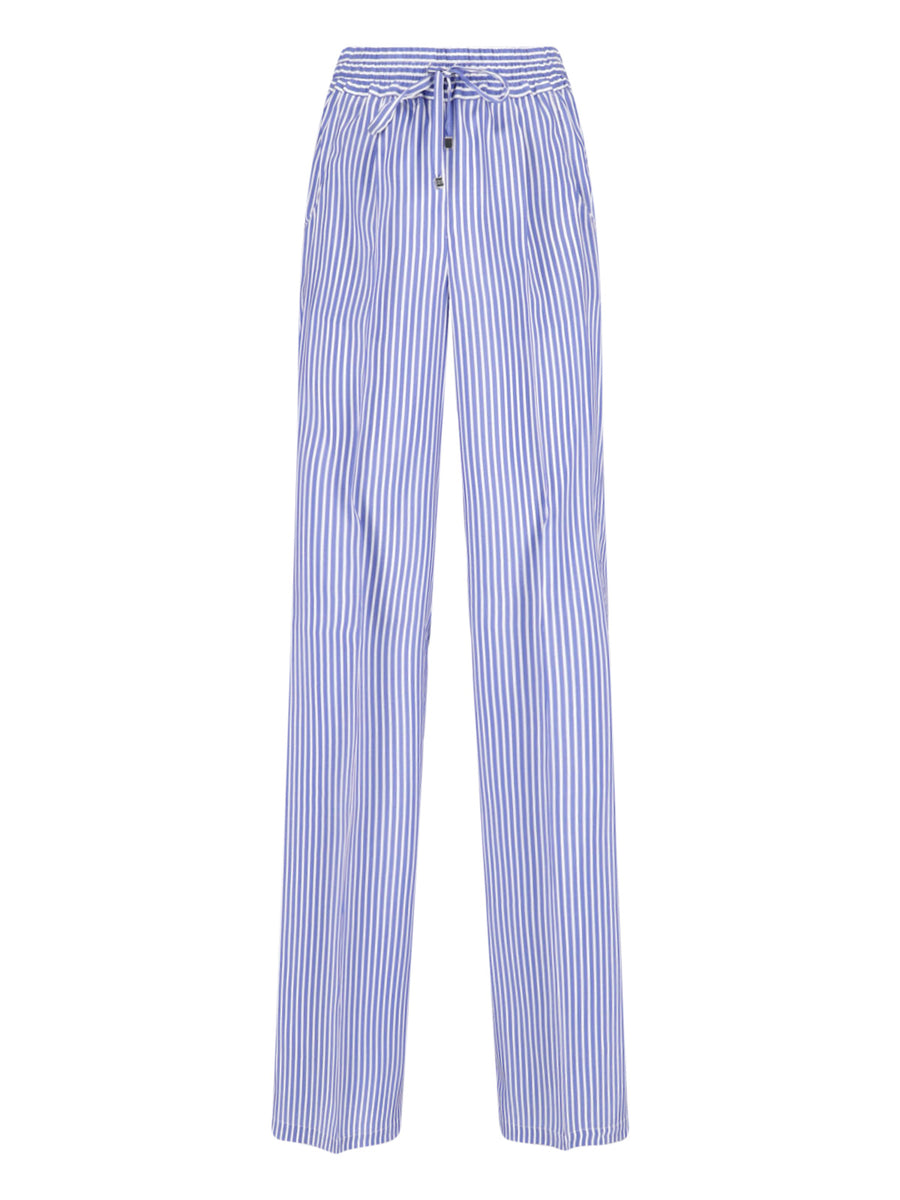 Kiton 100% silk trousers in blue