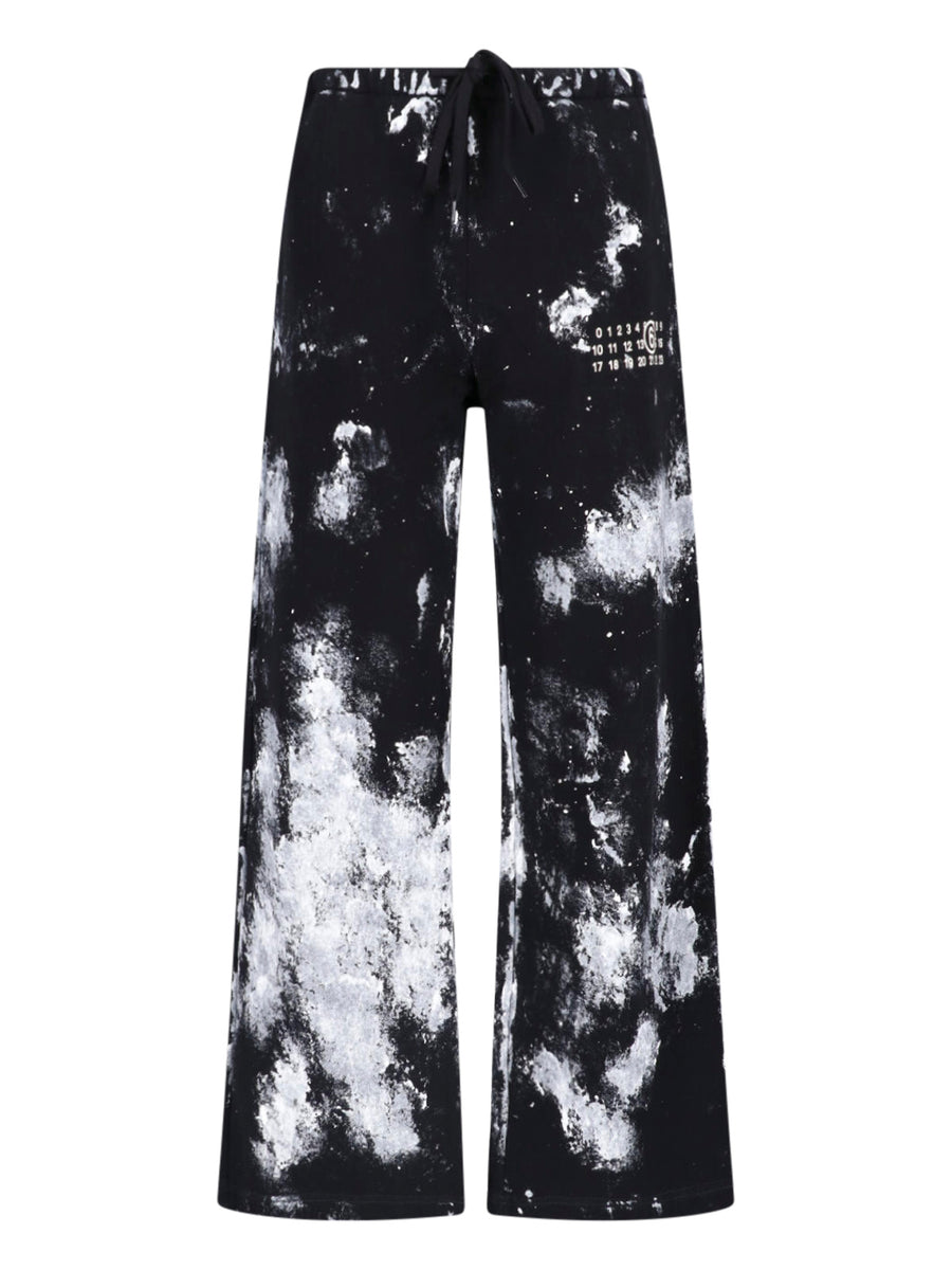 MM6 Maison Margiela 100% Cotton trousers in black