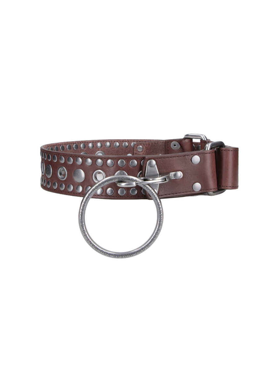 Martine Rose 100% leather belt in brown