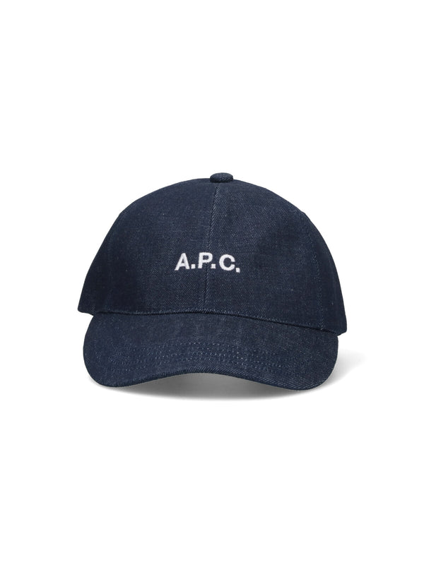 A.P.C. COHIZ 100% Cotton baseball cap in navy