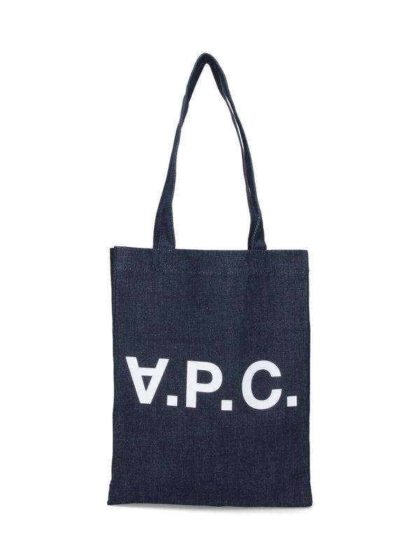 A.P.C. 100% Cotton tote bag in navy