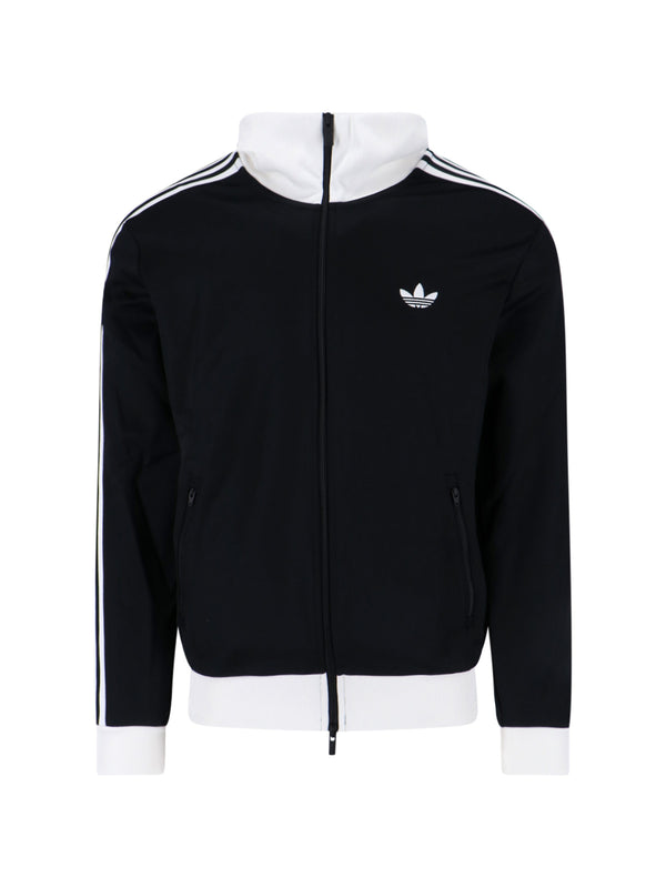 Adidas 52% Cotton-Bci/48% Recycled Polyester jacket in black