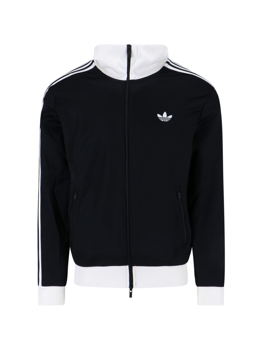 Adidas 52% Cotton-Bci/48% Recycled Polyester jacket in black