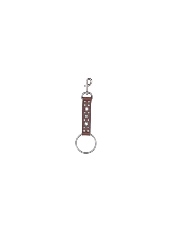 Martine Rose 100% leather key case in brown