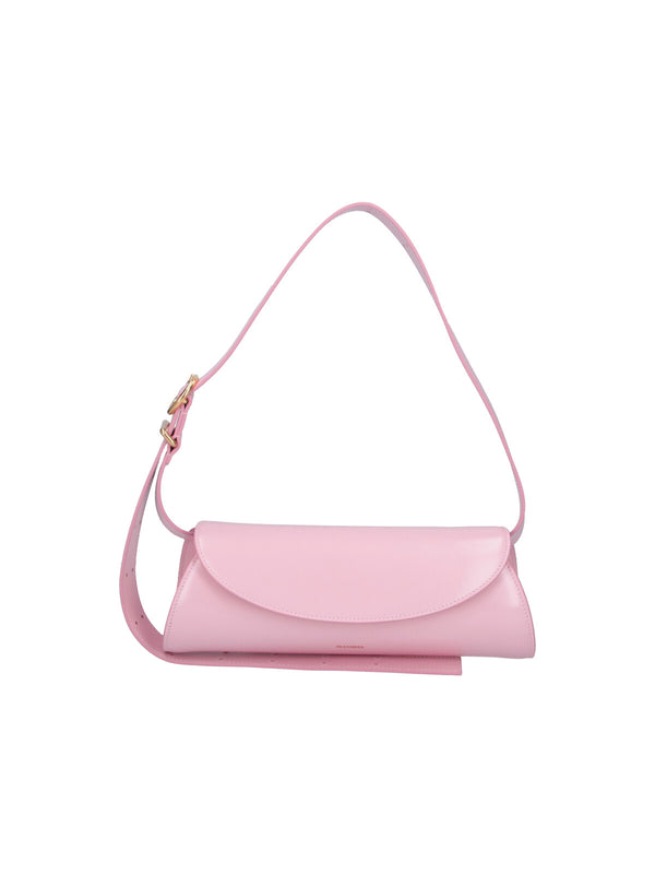 Jil Sander 100% Bovine leather shoulder bag in pink