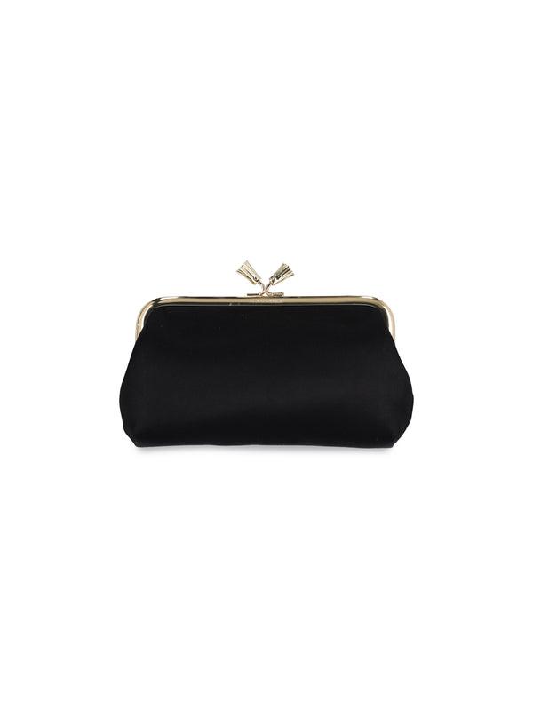 Anya Hindmarch 72% Viscose clutch in black