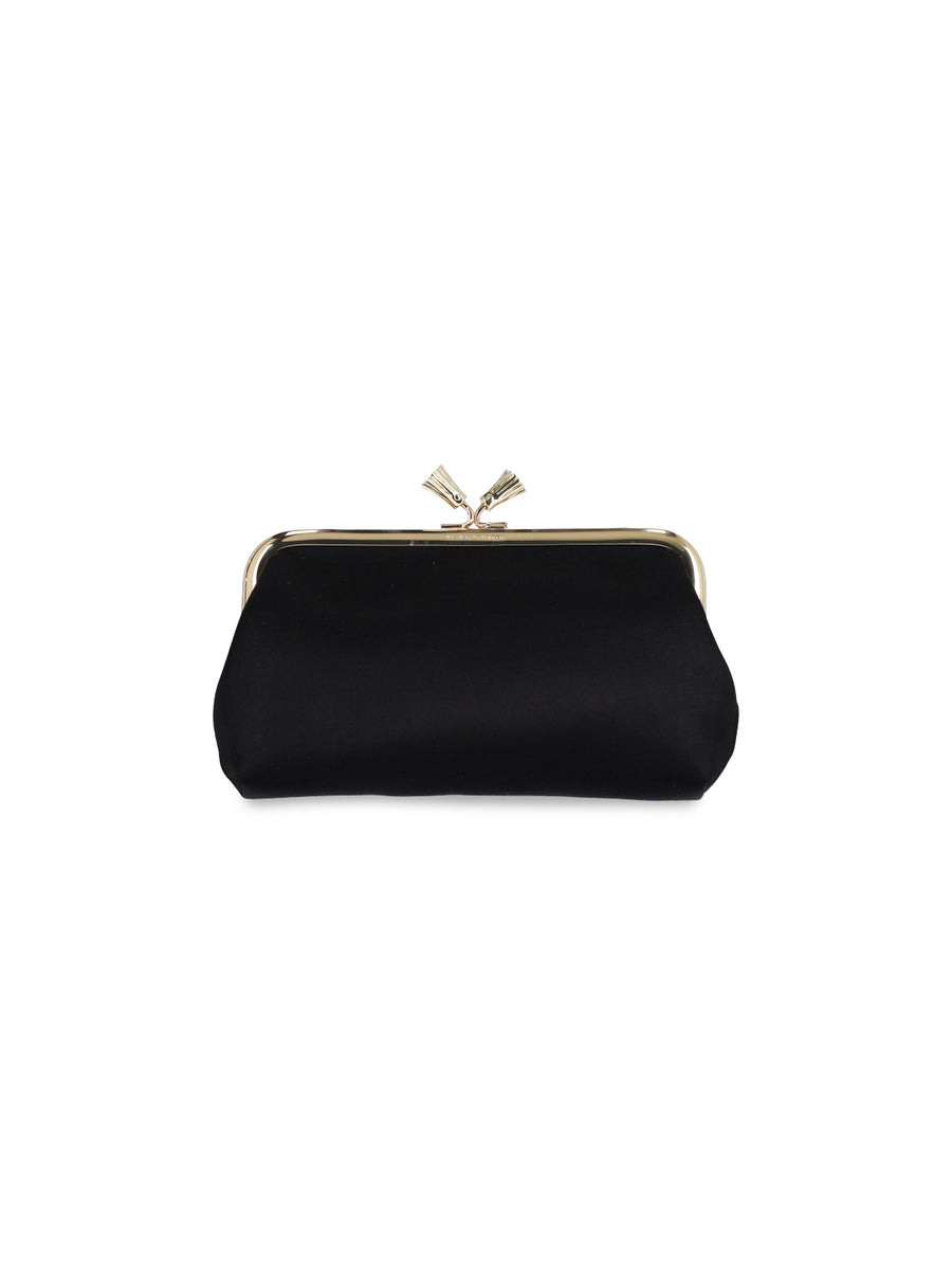 Anya Hindmarch 72% Viscose clutch in black