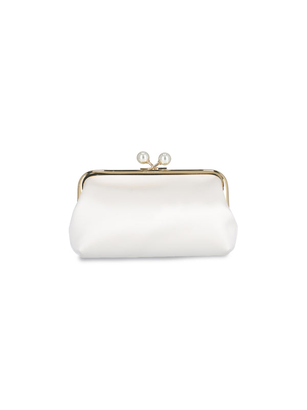 Anya Hindmarch 72% Viscose clutch in white