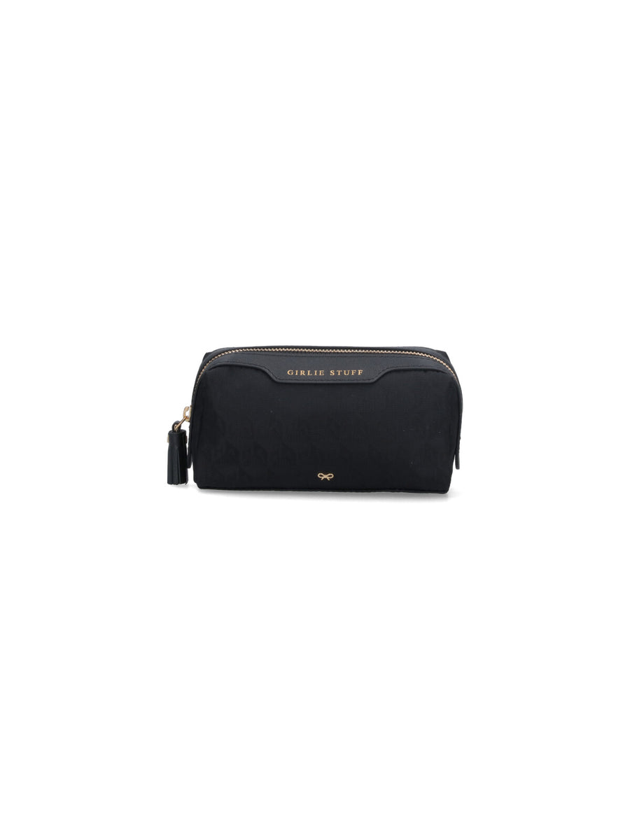 Anya Hindmarch 100% Recycled Nylon wallet in black
