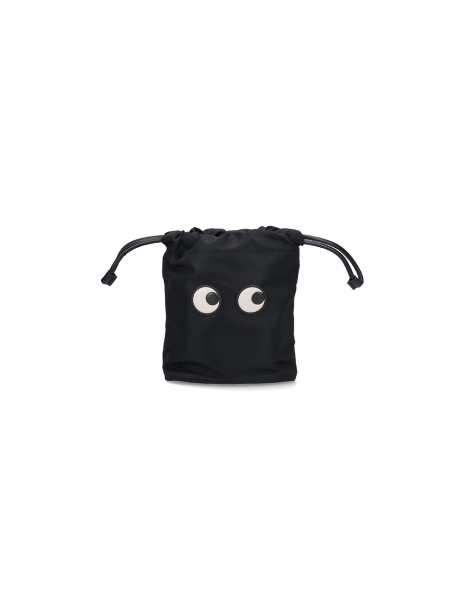 Anya Hindmarch 100% Recycled Nylon mini bag in black