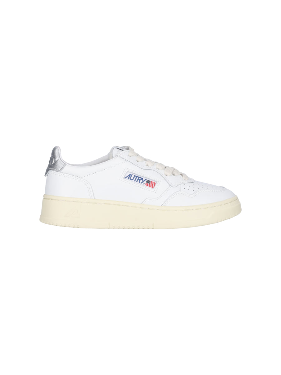Autry Upper: 100% Cow Leather sneaker in white