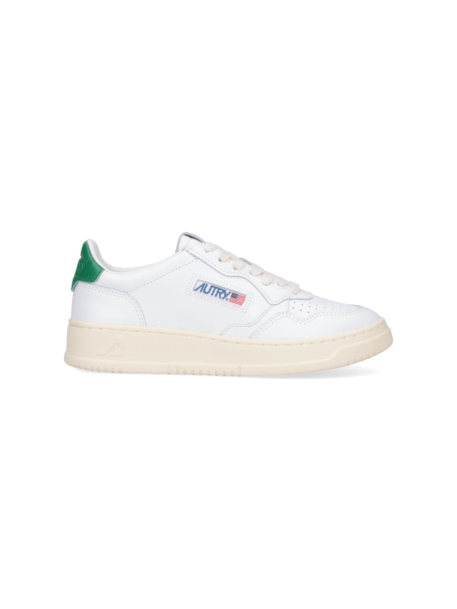 Autry Upper: 100% Cow Leather sneaker in white