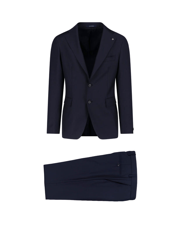 Tagliatore 100% virgin wool pant suit in navy