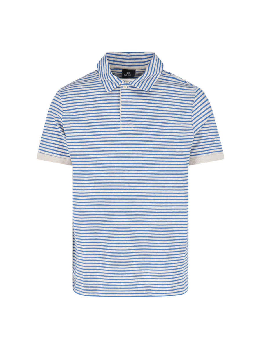 Paul Smith 70% Cotton polo in blue