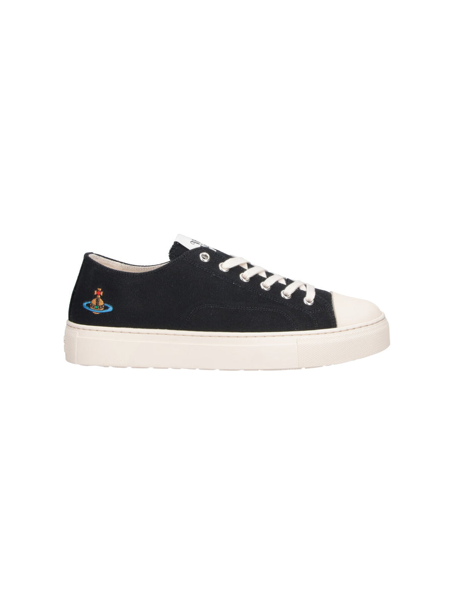 Vivienne Westwood 100% Cotton sneaker in black