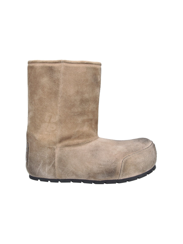 Balenciaga 100% leather boot in beige